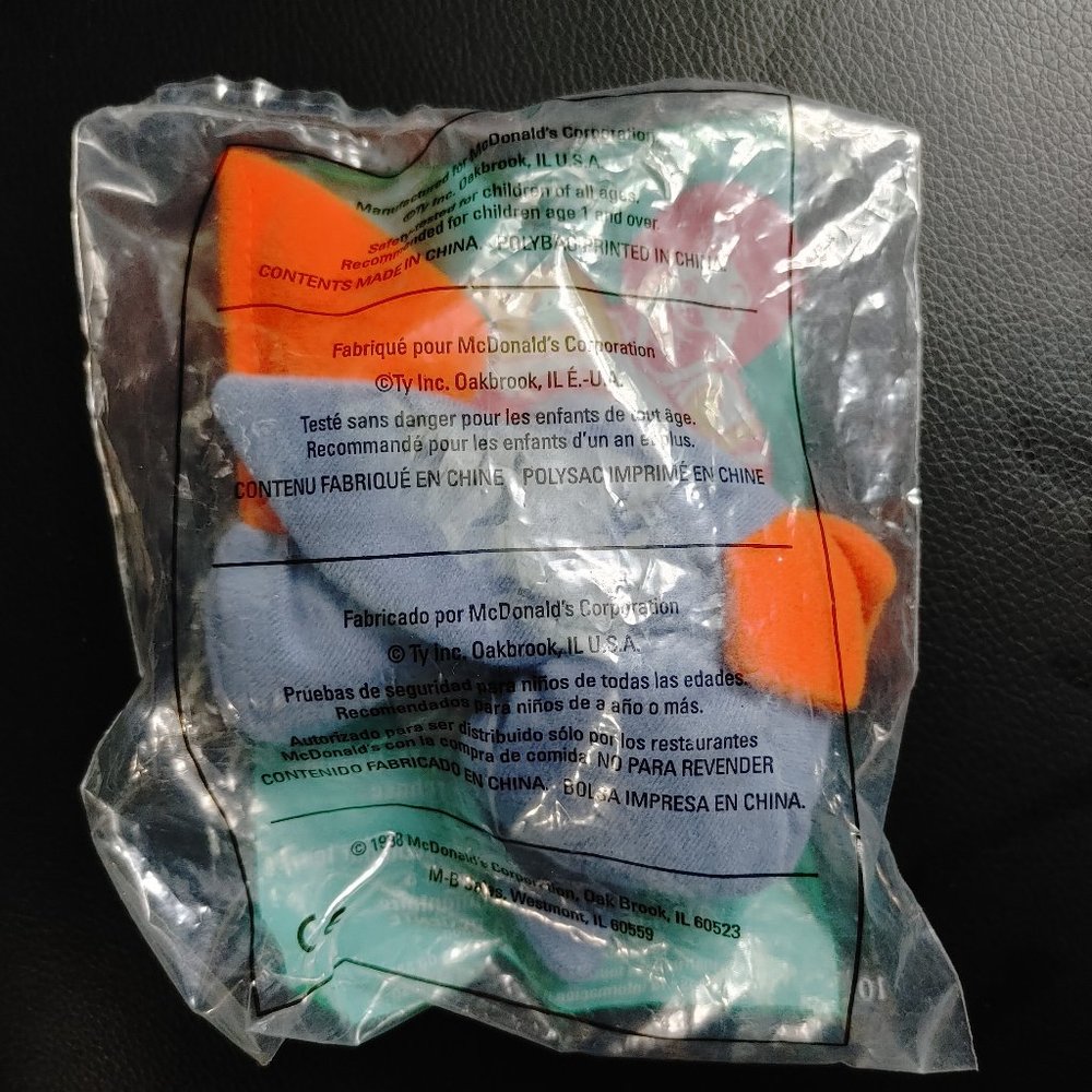Scoop Beanie Baby Toy Animal McDonald's Happy Meal - 1999 Pelican Stuffed Animal